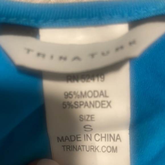 Trina Turk, Bathing Suit Cover Up, Blue, Small - Picture 5 of 6